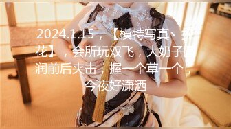 2024.1.15，【模特写真丶探花】，会所玩双飞，大奶子圆润前后夹击，握一个草一个，今夜好潇洒