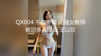 QX004 千禧传媒 闷骚女教师被迫多人混战 王以欣