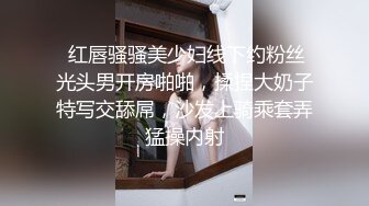  红唇骚骚美少妇线下约粉丝光头男开房啪啪，揉捏大奶子特写交舔屌，沙发上骑乘套弄猛操内射