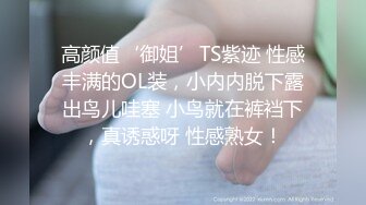 高颜值‘御姐’TS紫迹 性感丰满的OL装，小内内脱下露出鸟儿哇塞 小鸟就在裤裆下，真诱惑呀 性感熟女！